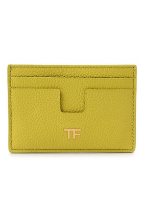 Женский кожаный футляр для кредитных карт TOM FORD зеленого цвета по цене 18550 руб., арт. S0250T-LCL095 | Фото 1 Женский кожаный футляр для кредитных карт TOM FORD зеленого цвета, арт. S0250T-LCL095 | Фото 1