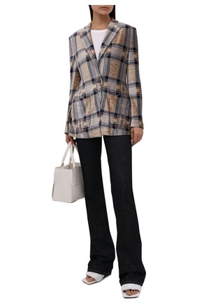 Женский жакет из вискозы GIORGIO ARMANI разноцветного цвета по цене 212500 руб., арт. 6KAG55/AJDDZ | Фото 2 Женский жакет из вискозы GIORGIO ARMANI разноцветного цвета, арт. 6KAG55/AJDDZ | Фото 2 (Материал внешний: Синтетический материал, Вискоза; Материал подклада: Синтетический материал; Рукава: Длинные; Длина (для топов): Стандартные; Женское Кросс-КТ: Жакет-одежда; 1-2-бортные: Однобортные; Стили: Кэжуэл; Случай: Повседневный)