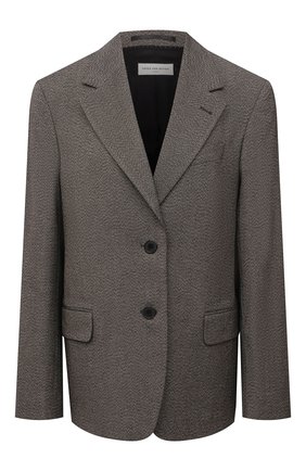 Женский жакет DRIES VAN NOTEN коричневого цвета по цене 76750 руб., арт. 212-010418-3042 | Фото 1 Женский жакет DRIES VAN NOTEN коричневого цвета, арт. 212-010418-3042 | Фото 1 (Материал подклада: Вискоза; Материал внешний: Шерсть, Синтетический материал; Длина (для топов): Стандартные; Рукава: Длинные; Женское Кросс-КТ: Жакет-одежда; 1-2-бортные: Однобортные; Стили: Кэжуэл; Случай: Повседневный)