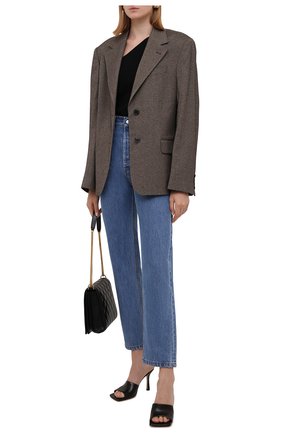 Женский жакет DRIES VAN NOTEN коричневого цвета по цене 76750 руб., арт. 212-010418-3042 | Фото 2 Женский жакет DRIES VAN NOTEN коричневого цвета, арт. 212-010418-3042 | Фото 2 (Материал подклада: Вискоза; Материал внешний: Шерсть, Синтетический материал; Длина (для топов): Стандартные; Рукава: Длинные; Женское Кросс-КТ: Жакет-одежда; 1-2-бортные: Однобортные; Стили: Кэжуэл; Случай: Повседневный)
