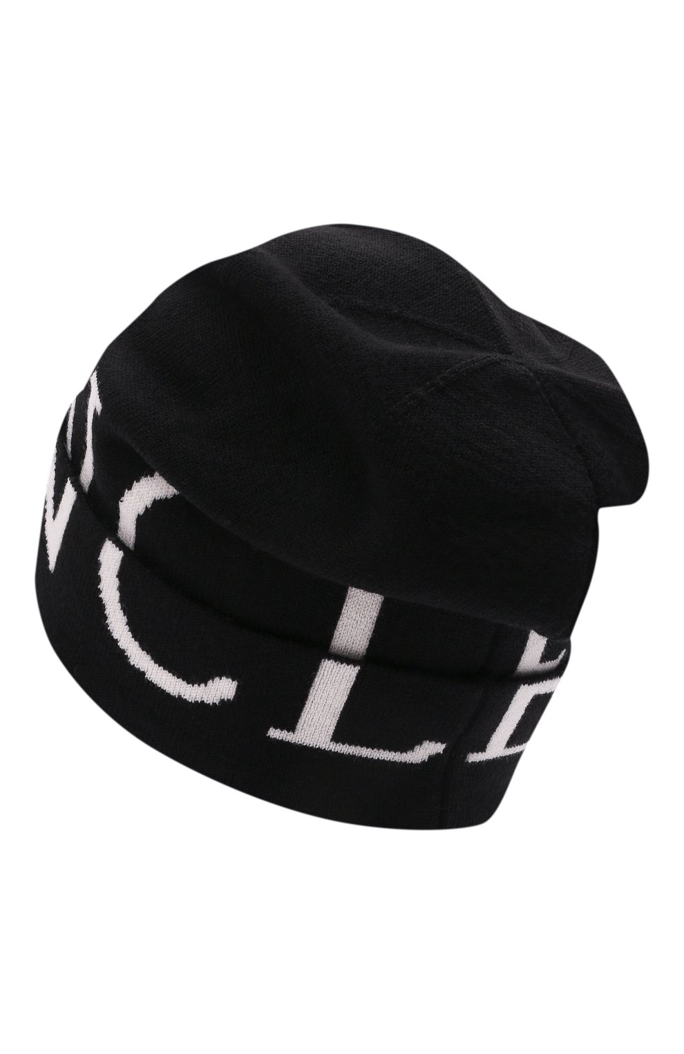 Женская шерстяная шапка MONCLER черного цвета, арт. G2-093-3B000-12-M1122 | Фото 3 (Материал: Текстиль, Шерсть)