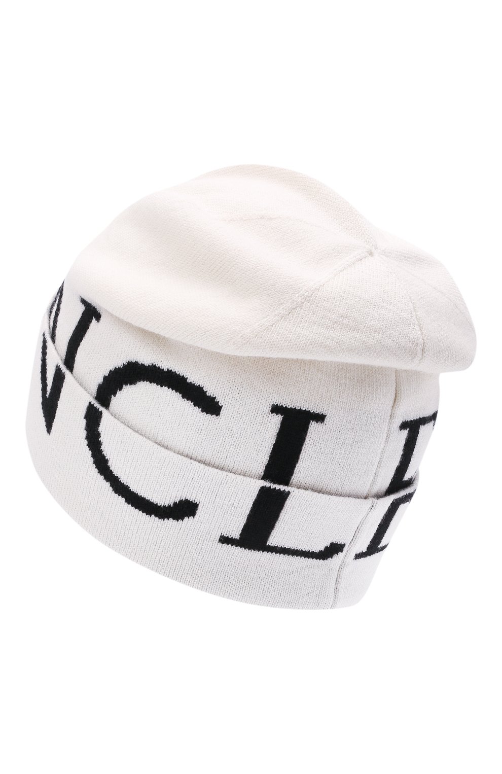 Женская шерстяная шапка MONCLER белого цвета, арт. G2-093-3B000-12-M1122 | Фото 3 (Материал: Текстиль, Шерсть)