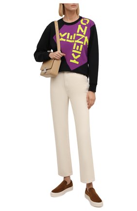 Женский хлопковый свитшот kenzo sport KENZO черного цвета по цене 25250 руб., арт. FB62SW6344MS | Фото 2 Женский хлопковый свитшот kenzo sport KENZO черного цвета, арт. FB62SW6344MS | Фото 2 (Материал внешний: Хлопок; Длина (для топов): Стандартные; Рукава: Длинные; Женское Кросс-КТ: Свитшот-одежда; Стили: Спорт-шик)