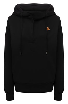 Женский хлопковое худи KENZO черного цвета по цене 29750 руб., арт. FA62SW6614M0 | Фото 1 Женский хлопковое худи KENZO черного цвета, арт. FA62SW6614M0 | Фото 1 (Материал внешний: Хлопок; Женское Кросс-КТ: Худи-одежда; Длина (для топов): Стандартные; Рукава: Длинные; Стили: Спорт-шик)