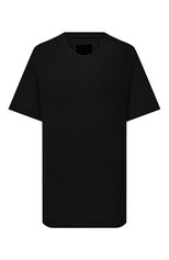 Женская хлопковая футболка GIVENCHY черного цвета, арт. BW707Z30NH | Фото 1 (Принт: Без принта; Рукава: Короткие; Длина (для топов): Стандартные; Материал внешний: Хлопок; Стили: Спорт-шик; Женское Кросс-КТ: Футболка-одежда)