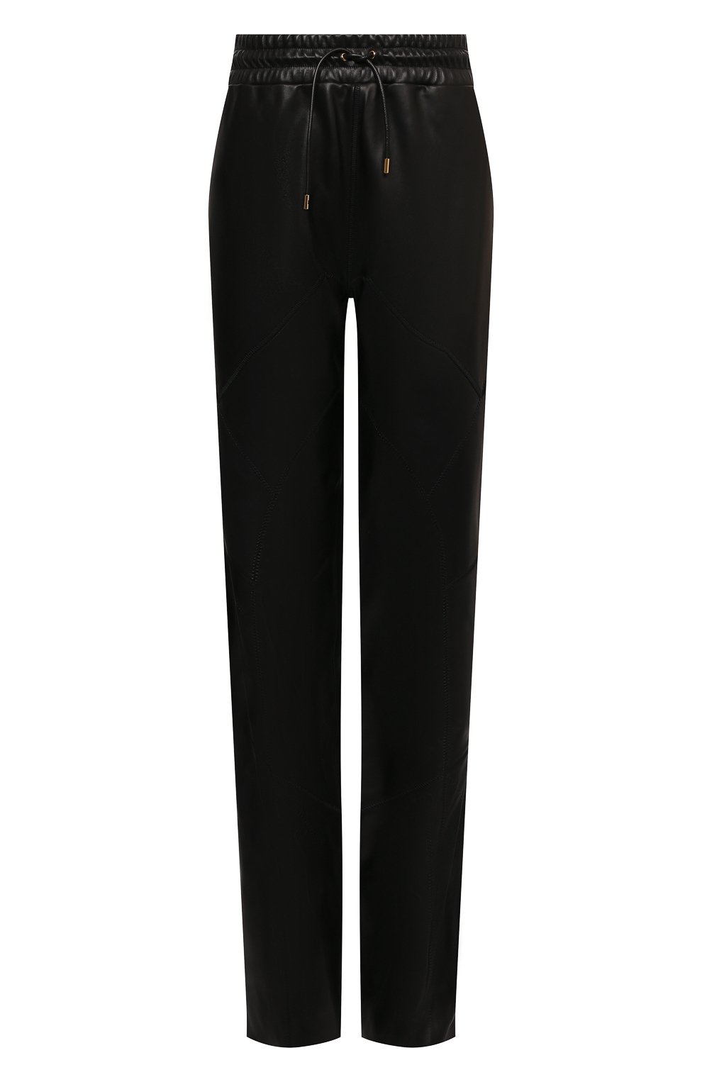 Женские кожаные брюки TOM FORD черного цвета, арт. PAL714-LEX228 | Фото 1 (Длина (брюки, джинсы): Удлиненные; Силуэт Ж (брюки и джинсы): Широкие; Женское Кросс-КТ: Брюки-одежда, Кожаные брюки; Стили: Гранж; Региональные ограничения белый список (Axapta Mercury): RU; Материал внешний: Натуральная кожа; Материал подклада: Шелк)