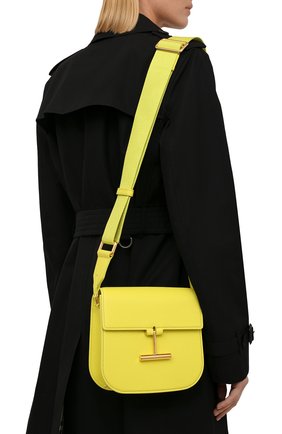 Женская сумка tara mini TOM FORD желтого цвета по цене 129500 руб., арт. L1502T-LCL208 | Фото 2 Женская сумка tara mini TOM FORD желтого цвета, арт. L1502T-LCL208 | Фото 2 (Материал: Натуральная кожа; Сумки-технические: Сумки через плечо; Ремень/цепочка: На ремешке; Размер: mini)