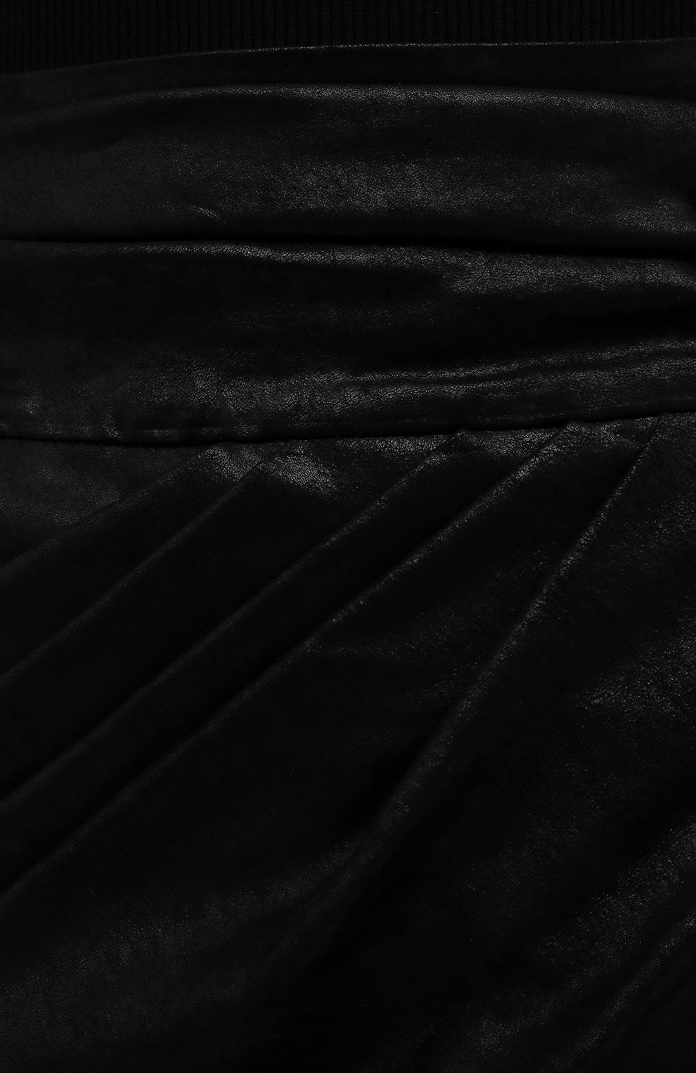 Женская кожаная юбка IRO черного цвета, арт. WP31WAKA | Фото 5 (Длина Ж (юбки, платья, шорты): Мини; Стили: Гранж; Женское Кросс-КТ: Юбка-одежда; Материал внешний: Натуральная кожа)