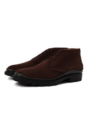 Мужские замшевые ботинки TOD’S темно-коричневого цвета по цене 51100 руб., арт. XXM04E00D80RE0 | Фото 1 Мужские замшевые ботинки TOD’S темно-коричневого цвета, арт. XXM04E00D80RE0 | Фото 1 (Подошва: Плоская; Материал внутренний: Натуральная кожа; Мужское Кросс-КТ: Ботинки-обувь, Дезерты-обувь; Материал внешний: Замша)