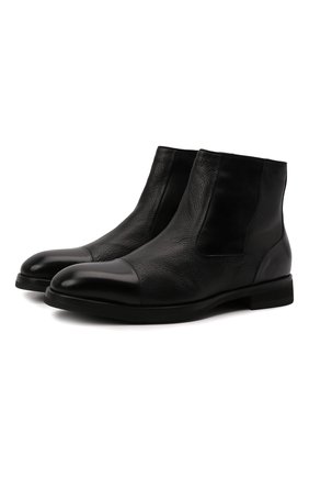 Мужские кожаные сапоги BARRETT черного цвета, арт. 212U029.1/VITELL0 " F" | Фото 1 (Подошва: Плоская; Материал утеплителя: Натуральный мех; Мужское Кросс-КТ: Сапоги-обувь; Материал внешний: Кожа)