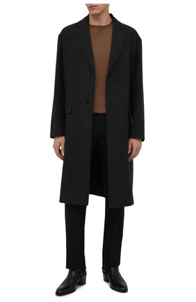 Мужские шерстяные брюки MAISON MARGIELA черного цвета по цене 53350 руб., арт. S50KA0530/S44330 | Фото 2 Мужские шерстяные брюки MAISON MARGIELA черного цвета, арт. S50KA0530/S44330 | Фото 2 (Длина (брюки, джинсы): Стандартные; Материал внешний: Шерсть; Случай: Повседневный; Стили: Минимализм)