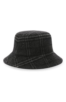 Мужская панама из шерсти и кашемира BURBERRY серого цвета по цене 37200 руб., арт. 8044077 | Фото 1 Мужская панама из шерсти и кашемира BURBERRY серого цвета, арт. 8044077 | Фото 1 (Материал: Шерсть)