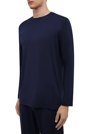 Мужская пижама ZIMMERLI темно-синего цвета по цене 17450 руб., арт. 718-96054 | Фото 2 Мужская пижама ZIMMERLI темно-синего цвета, арт. 718-96054 | Фото 2 (Материал внешний: Синтетический материал; Кросс-КТ: домашняя одежда; Длина (для топов): Стандартные; Длина (брюки, джинсы): Стандартные; Рукава: Длинные)