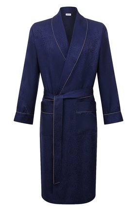 Мужской шелковый халат ZIMMERLI темно-синего цвета по цене 64350 руб., арт. 6100-75144 | Фото 1 Мужской шелковый халат ZIMMERLI темно-синего цвета, арт. 6100-75144 | Фото 1 (Материал внешний: Шелк; Длина (верхняя одежда): Длинные; Рукава: Длинные; Кросс-КТ: домашняя одежда)