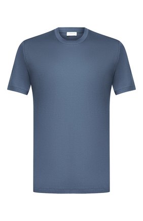 Мужская хлопковая футболка ZIMMERLI синего цвета по цене 12300 руб., арт. 286-1447 | Фото 1 Мужская хлопковая футболка ZIMMERLI синего цвета, арт. 286-1447 | Фото 1 (Материал внешний: Хлопок; Кросс-КТ: домашняя одежда; Длина (для топов): Стандартные; Рукава: Короткие)