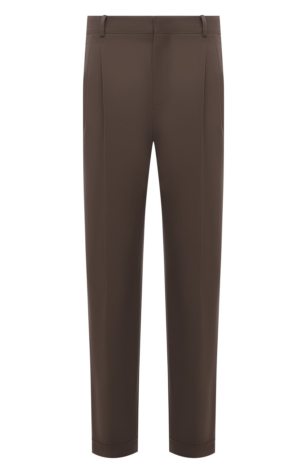 Мужские хлопковые брюки LORO PIANA коричневого цвета, арт. FAL8006 | Фото 1 (Длина (брюки, джинсы): Стандартные; Случай: Повседневный; Материал внешний: Хлопок; Стили: Кэжуэл)
