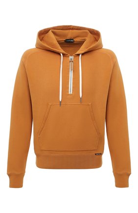 Мужской хлопковое худи TOM FORD оранжевого цвета по цене 113500 руб., арт. BY265/TFJ240 | Фото 1 Мужской хлопковое худи TOM FORD оранжевого цвета, арт. BY265/TFJ240 | Фото 1 (Рукава: Длинные; Материал внешний: Хлопок; Длина (для топов): Стандартные; Мужское Кросс-КТ: Худи-одежда; Принт: Без принта; Стили: Спорт-шик)