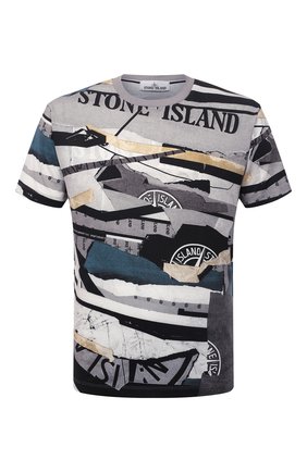 Мужская хлопковая футболка STONE ISLAND разноцветного цвета по цене 17050 руб., арт. 75152NS88 | Фото 1 Мужская хлопковая футболка STONE ISLAND разноцветного цвета, арт. 75152NS88 | Фото 1 (Материал внешний: Хлопок; Длина (для топов): Стандартные; Рукава: Короткие; Принт: С принтом; Стили: Кэжуэл)