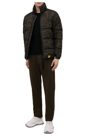 Мужская пуховая куртка ASPESI хаки цвета, арт. W1 I 1I31 L674 | Фото 2 (Материал внешний: Синтетический материал; Материал подклада: Синтетический материал; Материал утеплителя: Пух и перо; Рукава: Длинные; Длина (верхняя одежда): Короткие; Кросс-КТ: Куртка; Мужское Кросс-КТ: пуховик-короткий; Стили: Милитари)
