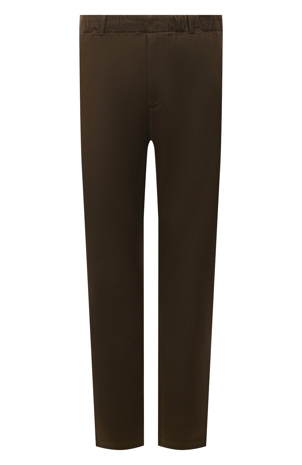 Мужские хлопковые брюки ASPESI хаки цвета, арт. W1 A CP32 L639 | Фото 1 (Длина (брюки, джинсы): Стандартные; Случай: Повседневный; Материал внешний: Хлопок; Стили: Кэжуэл)