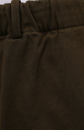 Мужские хлопковые брюки ASPESI хаки цвета, арт. W1 A CP32 L639 | Фото 5 (Длина (брюки, джинсы): Стандартные; Случай: Повседневный; Материал внешний: Хлопок; Стили: Кэжуэл)