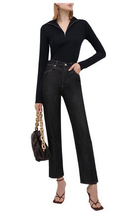 Женские джинсы JIL SANDER темно-синего цвета по цене 47750 руб., арт. JPPT663102-WT246700 | Фото 2 Женские джинсы JIL SANDER темно-синего цвета, арт. JPPT663102-WT246700 | Фото 2 (Материал внешний: Хлопок; Длина (брюки, джинсы): Стандартные; Кросс-КТ: Деним; Силуэт Ж (брюки и джинсы): Прямые; Стили: Кэжуэл)