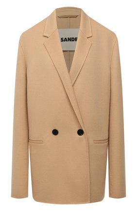 Женское кашемировое пальто JIL SANDER бежевого цвета по цене 353000 руб., арт. JSCT150385-WT100903 | Фото 1 Женское кашемировое пальто JIL SANDER бежевого цвета, арт. JSCT150385-WT100903 | Фото 1 (Материал внешний: Кашемир, Шерсть; Длина (верхняя одежда): До середины бедра; Материал подклада: Вискоза; Рукава: Длинные; Стили: Кэжуэл; 1-2-бортные: Двубортные)