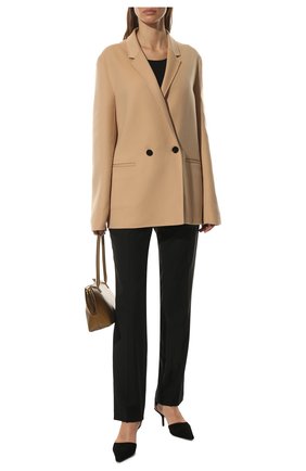 Женское кашемировое пальто JIL SANDER бежевого цвета по цене 353000 руб., арт. JSCT150385-WT100903 | Фото 2 Женское кашемировое пальто JIL SANDER бежевого цвета, арт. JSCT150385-WT100903 | Фото 2 (Материал внешний: Кашемир, Шерсть; Длина (верхняя одежда): До середины бедра; Материал подклада: Вискоза; Рукава: Длинные; Стили: Кэжуэл; 1-2-бортные: Двубортные)