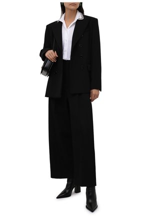 Женская хлопковая рубашка REDVALENTINO белого цвета по цене 37600 руб., арт. WR0ABH35/0ES | Фото 2 Женская хлопковая рубашка REDVALENTINO белого цвета, арт. WR0ABH35/0ES | Фото 2 (Материал внешний: Хлопок; Длина (для топов): Стандартные; Рукава: Длинные; Стили: Романтичный; Принт: Без принта; Женское Кросс-КТ: Рубашка-одежда)