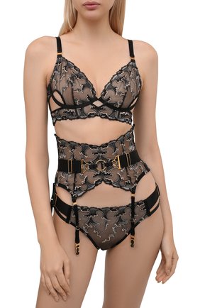Женский пояс для чулок BORDELLE черного цвета по цене 53850 руб., арт. AUREA CUPLESS BASQUE | Фото 2 Женский пояс для чулок BORDELLE черного цвета, арт. AUREA CUPLESS BASQUE | Фото 2 (Материал внешний: Синтетический материал)