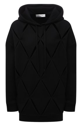 Женский хлопковое худи VALENTINO черного цвета по цене 173500 руб., арт. WB0MF13D6QM | Фото 1 Женский хлопковое худи VALENTINO черного цвета, арт. WB0MF13D6QM | Фото 1 (Материал подклада: Хлопок; Рукава: Длинные; Материал внешний: Хлопок; Длина (для топов): Удлиненные; Стили: Спорт-шик; Женское Кросс-КТ: Худи-одежда)