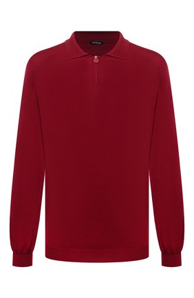 Мужское поло из кашемира и шелка KITON красного цвета по цене 176500 руб., арт. UK05ZL | Фото 1 Мужское поло из кашемира и шелка KITON красного цвета, арт. UK05ZL | Фото 1 (Материал внешний: Кашемир, Шерсть; Застежка: Молния; Рукава: Длинные; Стили: Кэжуэл; Big sizes: Big Sizes; Длина (для топов): Удлиненные)