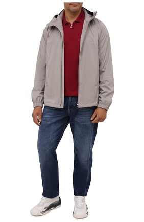 Мужское поло из кашемира и шелка KITON красного цвета по цене 176500 руб., арт. UK05ZL | Фото 2 Мужское поло из кашемира и шелка KITON красного цвета, арт. UK05ZL | Фото 2 (Материал внешний: Кашемир, Шерсть; Застежка: Молния; Рукава: Длинные; Стили: Кэжуэл; Big sizes: Big Sizes; Длина (для топов): Удлиненные)