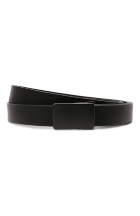 Мужской кожаный ремень YOHJI YAMAMOTO черного цвета по цене 34700 руб., арт. HX-F03-770 | Фото 1 Мужской кожаный ремень YOHJI YAMAMOTO черного цвета, арт. HX-F03-770 | Фото 1 (Случай: Повседневный)