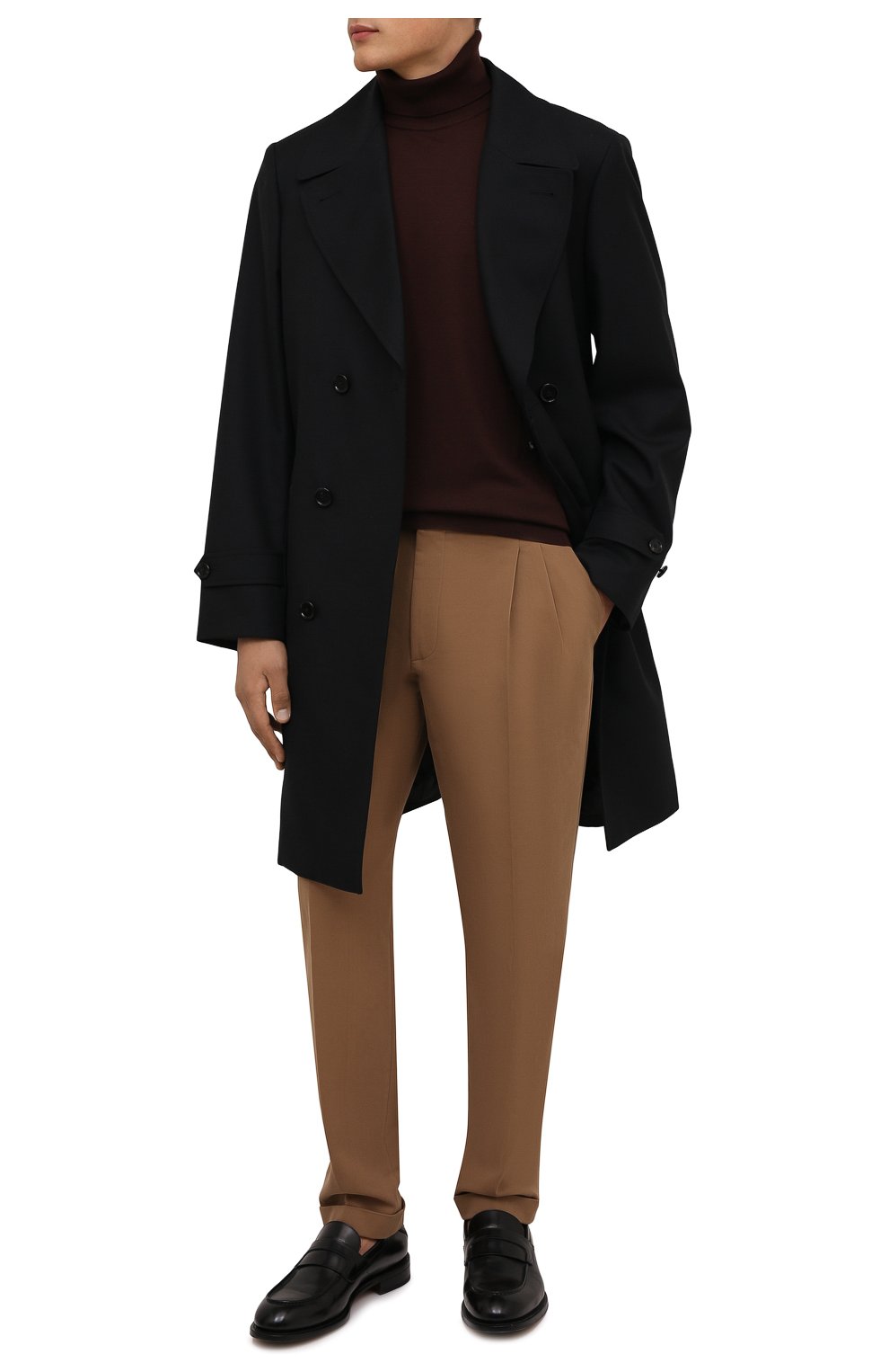 Мужские хлопковые брюки LORO PIANA светло-коричневого цвета, арт. FAL8006 | Фото 2 (Длина (брюки, джинсы): Стандартные; Случай: Повседневный; Материал внешний: Хлопок)