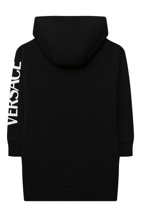 Детское хлопковое платье VERSACE черного цвета по цене 21650 руб., арт. 1002448/1A01867/4A-6A | Фото 2 Детское хлопковое платье VERSACE черного цвета, арт. 1002448/1A01867/4A-6A | Фото 2 (Материал внешний: Хлопок; Случай: Повседневный; Рукава: Длинные; Ростовка одежда: 6 лет | 116 см)
