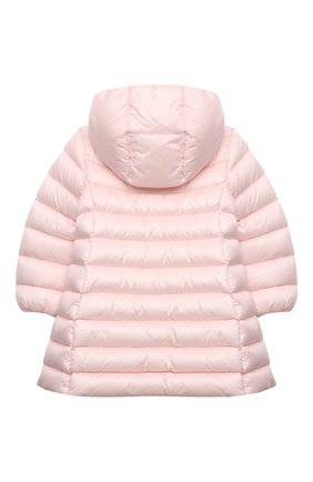 Детского пуховое пальто MONCLER розового цвета по цене 39200 руб., арт. G2-951-1C505-10-53048 | Фото 2 Детского пуховое пальто MONCLER розового цвета, арт. G2-951-1C505-10-53048 | Фото 2 (Материал подклада: Хлопок; Материал внешний: Синтетический материал; Материал утеплителя: Пух и перо; Рукава: Длинные)