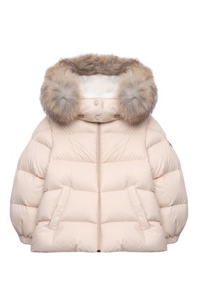 Детского комплект из куртки и комбинезона MONCLER бежевого цвета по цене 64800 руб., арт. G2-951-1F504-02-53079 | Фото 2 Детского комплект из куртки и комбинезона MONCLER бежевого цвета, арт. G2-951-1F504-02-53079 | Фото 2 (Материал подклада: Хлопок; Материал внешний: Синтетический материал; Материал утеплителя: Пух и перо; Рукава: Длинные)