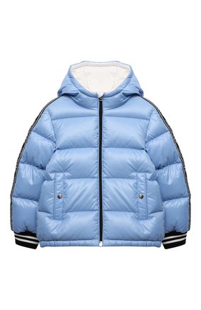 Детского комплект из куртки и комбинезона MONCLER голубого цвета по цене 53900 руб., арт. G2-951-1F515-20-68950 | Фото 2 Детского комплект из куртки и комбинезона MONCLER голубого цвета, арт. G2-951-1F515-20-68950 | Фото 2 (Рукава: Длинные; Материал подклада: Хлопок; Материал внешний: Синтетический материал; Материал утеплителя: Пух и перо)