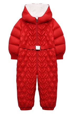 Детский пуховый комбинезон MONCLER красного цвета по цене 51950 руб., арт. G2-951-1G523-10-53048 | Фото 1 Детский пуховый комбинезон MONCLER красного цвета, арт. G2-951-1G523-10-53048 | Фото 1