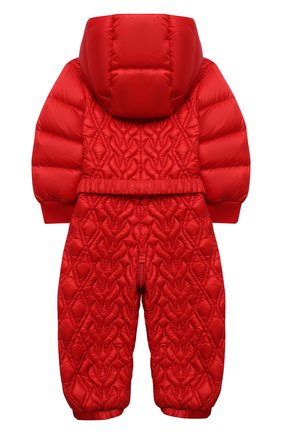 Детский пуховый комбинезон MONCLER красного цвета по цене 51950 руб., арт. G2-951-1G523-10-53048 | Фото 2 Детский пуховый комбинезон MONCLER красного цвета, арт. G2-951-1G523-10-53048 | Фото 2