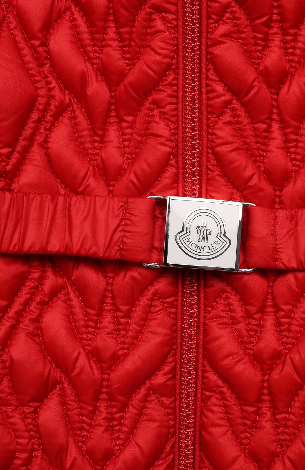 Детский пуховый комбинезон MONCLER красного цвета по цене 51950 руб., арт. G2-951-1G523-10-53048 | Фото 3 Детский пуховый комбинезон MONCLER красного цвета, арт. G2-951-1G523-10-53048 | Фото 3