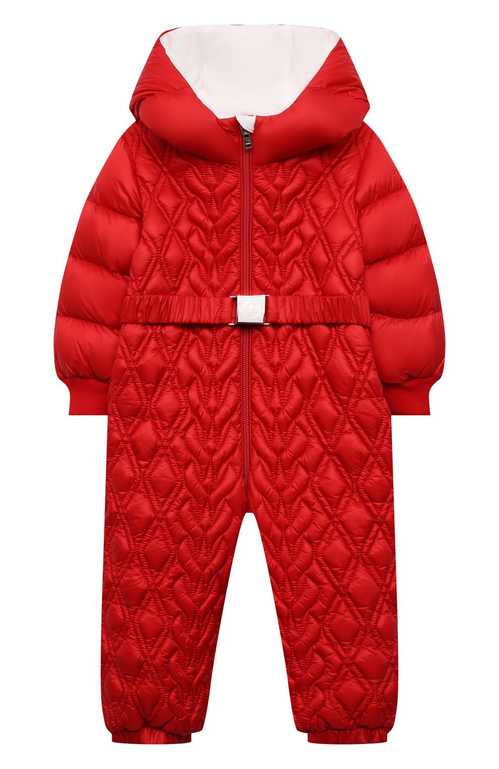 Детский пуховый комбинезон MONCLER красного цвета, арт. G2-951-1G523-10-53048/9-12M | Фото 1