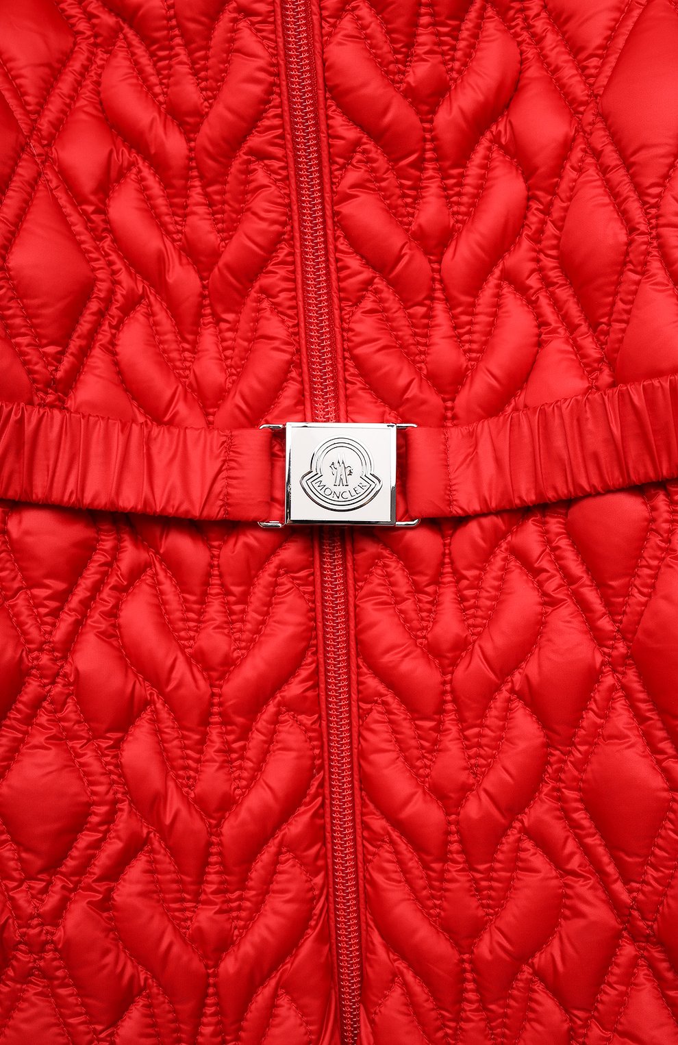 Детский пуховый комбинезон MONCLER красного цвета по цене 51950 руб., арт. G2-951-1G523-10-53048/9-12M | Фото 3 Детский пуховый комбинезон MONCLER красного цвета, арт. G2-951-1G523-10-53048/9-12M | Фото 3