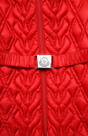 Детский пуховый комбинезон MONCLER красного цвета по цене 51950 руб., арт. G2-951-1G523-10-53048/9-12M | Фото 3 Детский пуховый комбинезон MONCLER красного цвета, арт. G2-951-1G523-10-53048/9-12M | Фото 3
