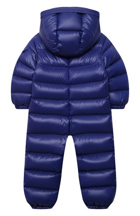 Детского пуховый комбинезон MONCLER синего цвета по цене 50100 руб., арт. G2-951-1G527-00-68950 | Фото 2 Детского пуховый комбинезон MONCLER синего цвета, арт. G2-951-1G527-00-68950 | Фото 2 (Материал внешний: Синтетический материал; Рукава: Длинные; Материал подклада: Синтетический материал; Материал утеплителя: Пух и перо)