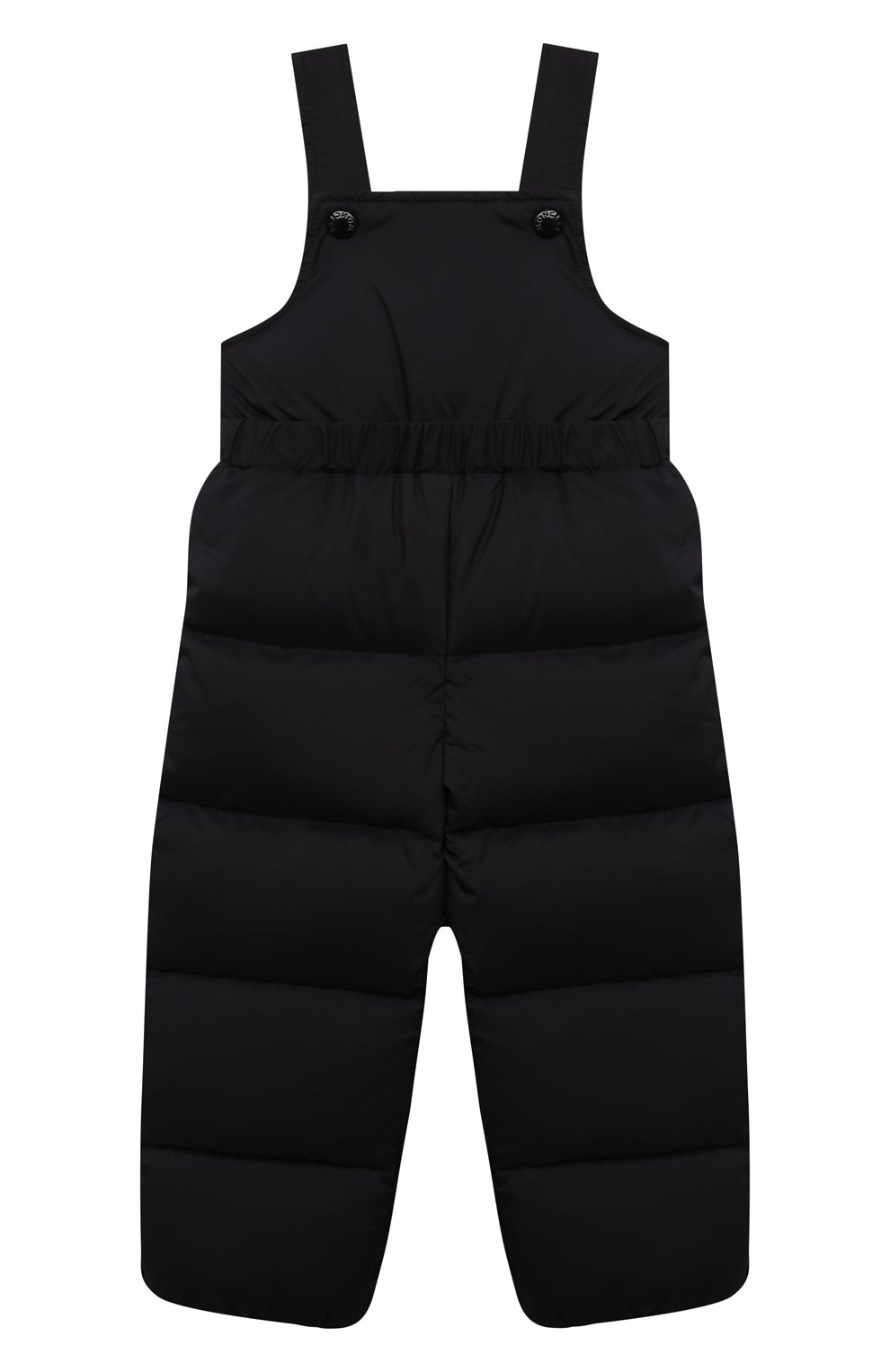 Детские пуховый комбинезон MONCLER черного цвета, арт. G2-951-2A500-00-53333 | Фото 1 (Материал внешний: Синтетический материал; Материал утеплителя: Пух и перо; Материал подклада: Хлопок)