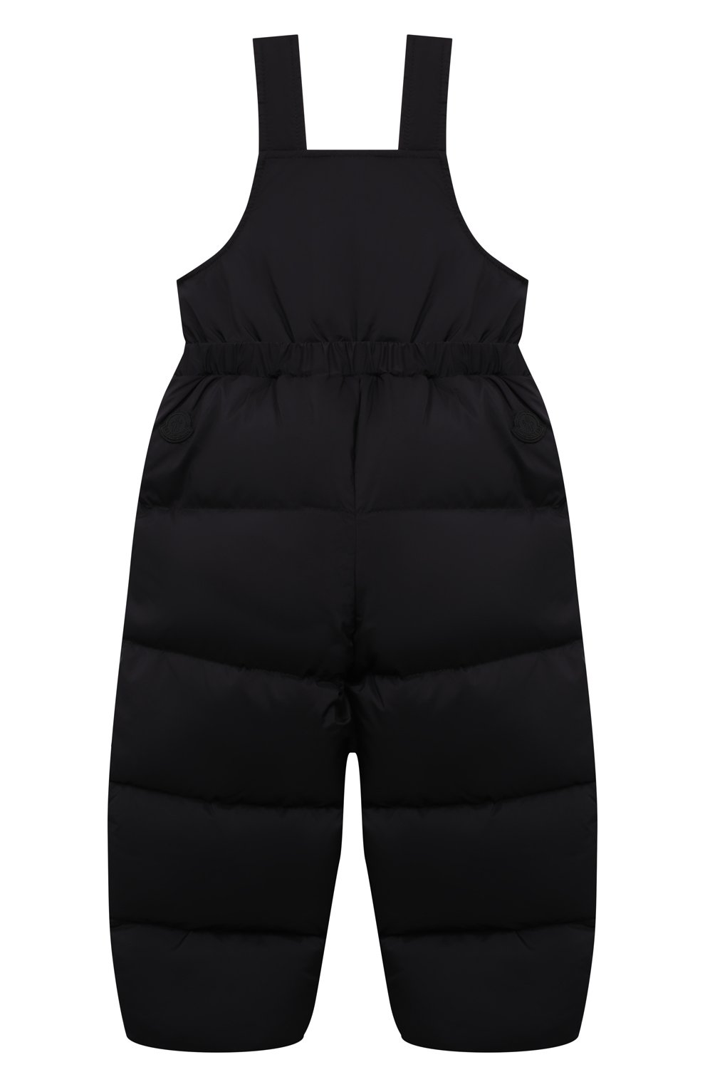 Детские пуховый комбинезон MONCLER черного цвета по цене 27800 руб., арт. G2-951-2A500-00-53333 | Фото 2 Детские пуховый комбинезон MONCLER черного цвета, арт. G2-951-2A500-00-53333 | Фото 2 (Материал внешний: Синтетический материал; Материал утеплителя: Пух и перо; Материал подклада: Хлопок)