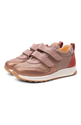 Детские кожаные кроссовки ANGULUS розового цвета по цене 9895 руб., арт. 3300-101/18-29 | Фото 1 Детские кожаные кроссовки ANGULUS розового цвета, арт. 3300-101/18-29 | Фото 1 (Материал внутренний: Натуральная кожа; Кросс-КТ: велькро; Материал внешний: Кожа)