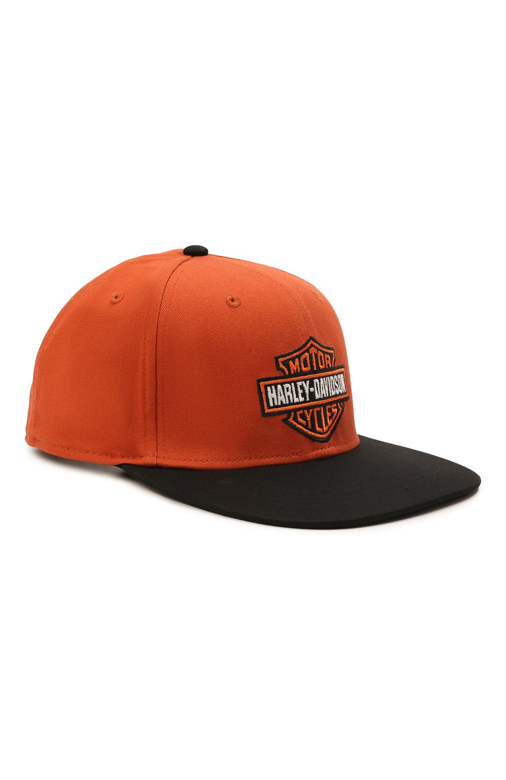 Мужской хлопковая бейсболка HARLEY-DAVIDSON оранжевого цвета, арт. 97700-21VM | Фото 1 (Материал: Текстиль, Хлопок)
